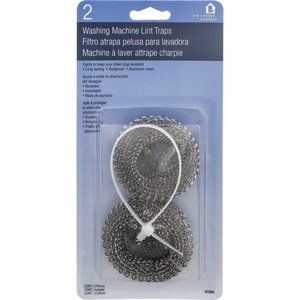 Helping Hands Aluminum Mesh Lint Traps (2/Pack) plumbing Laundry Washing Machine